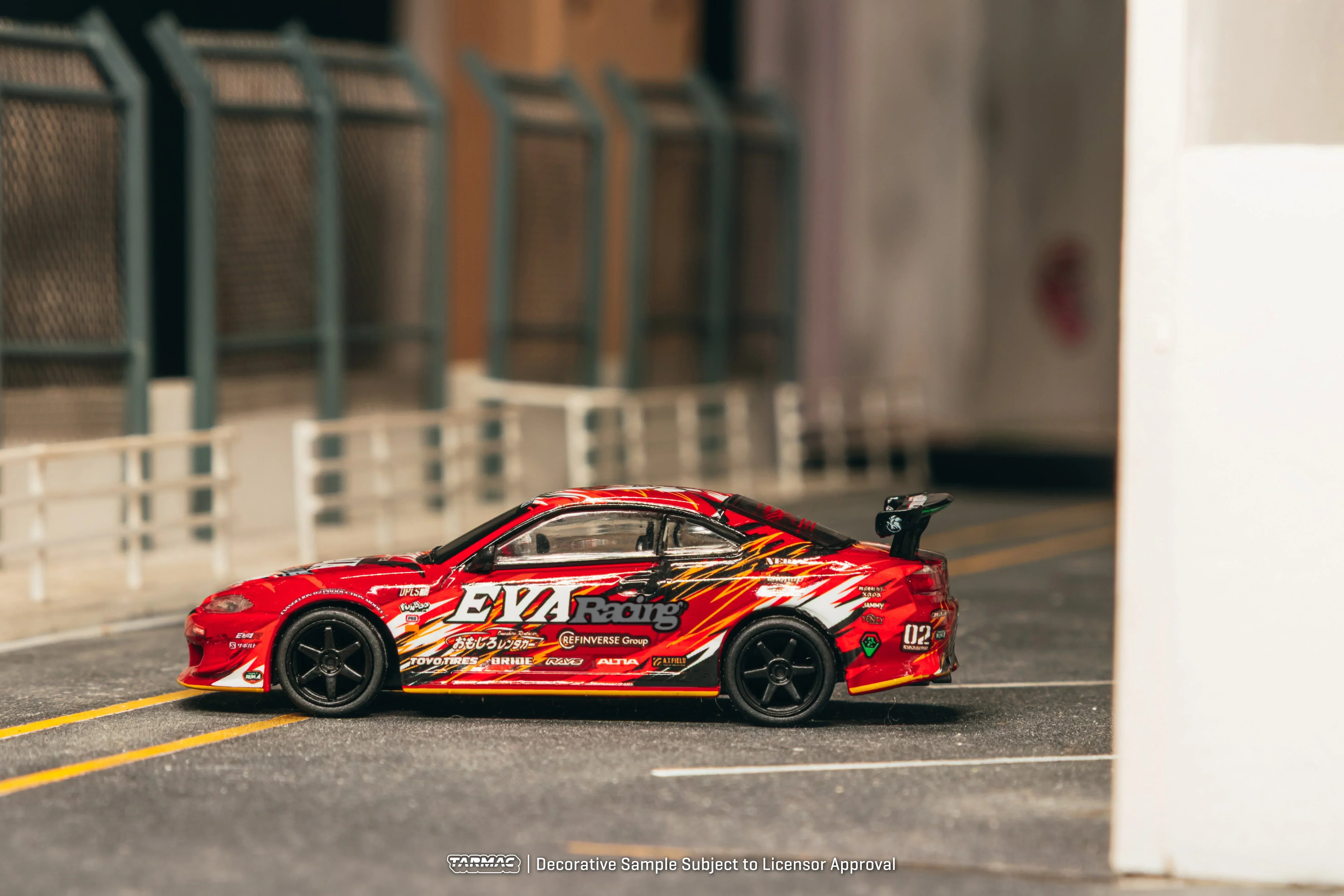 Premium scale diecast model car – *PRE-ORDER* Nissan EVA RT Production Model-02 S15, 1:64 Scale (Blister Pack) Collectible