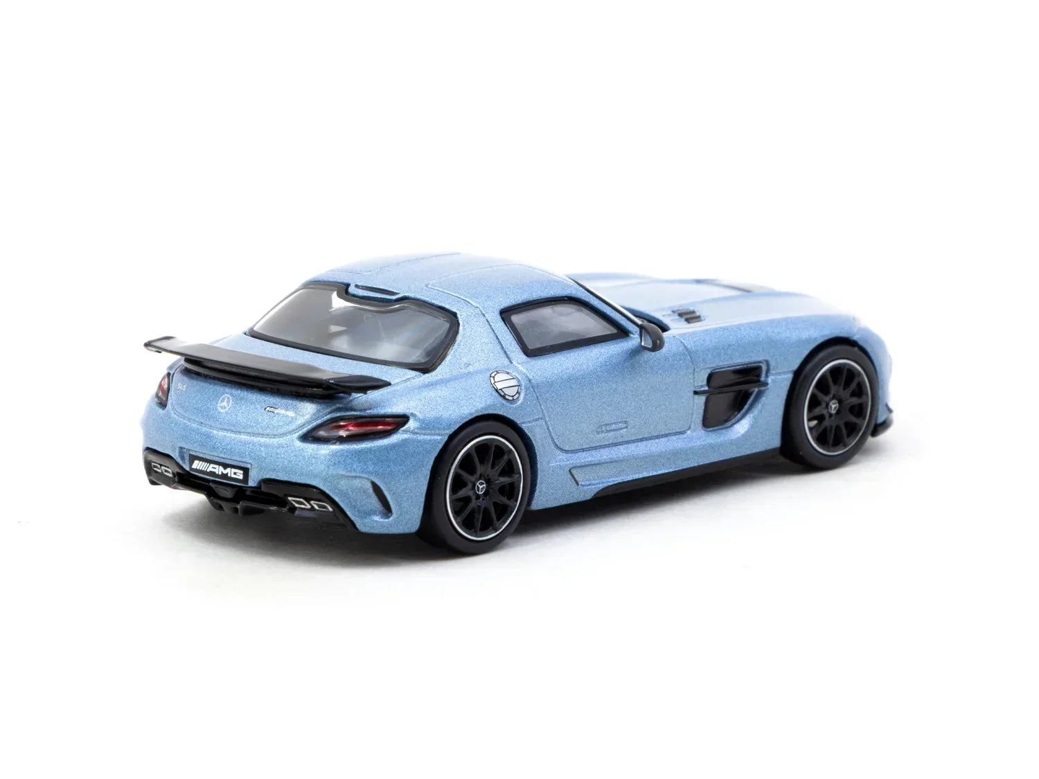 Premium scale diecast model car – Mercedes-Benz SLS AMG Coupé - Global64, 1:64 Scale (Blue) Collectible