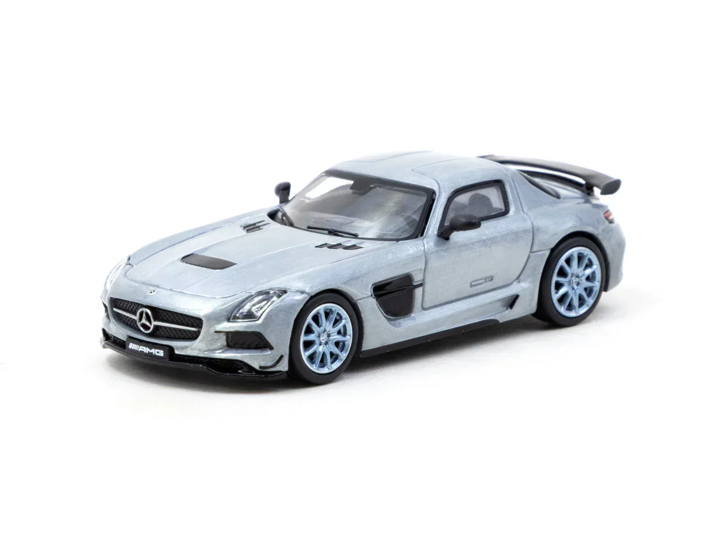 Premium scale diecast model car – Mercedes-Benz SLS AMG Coupé - Global64, 1:64 Scale (Blue) Collectible