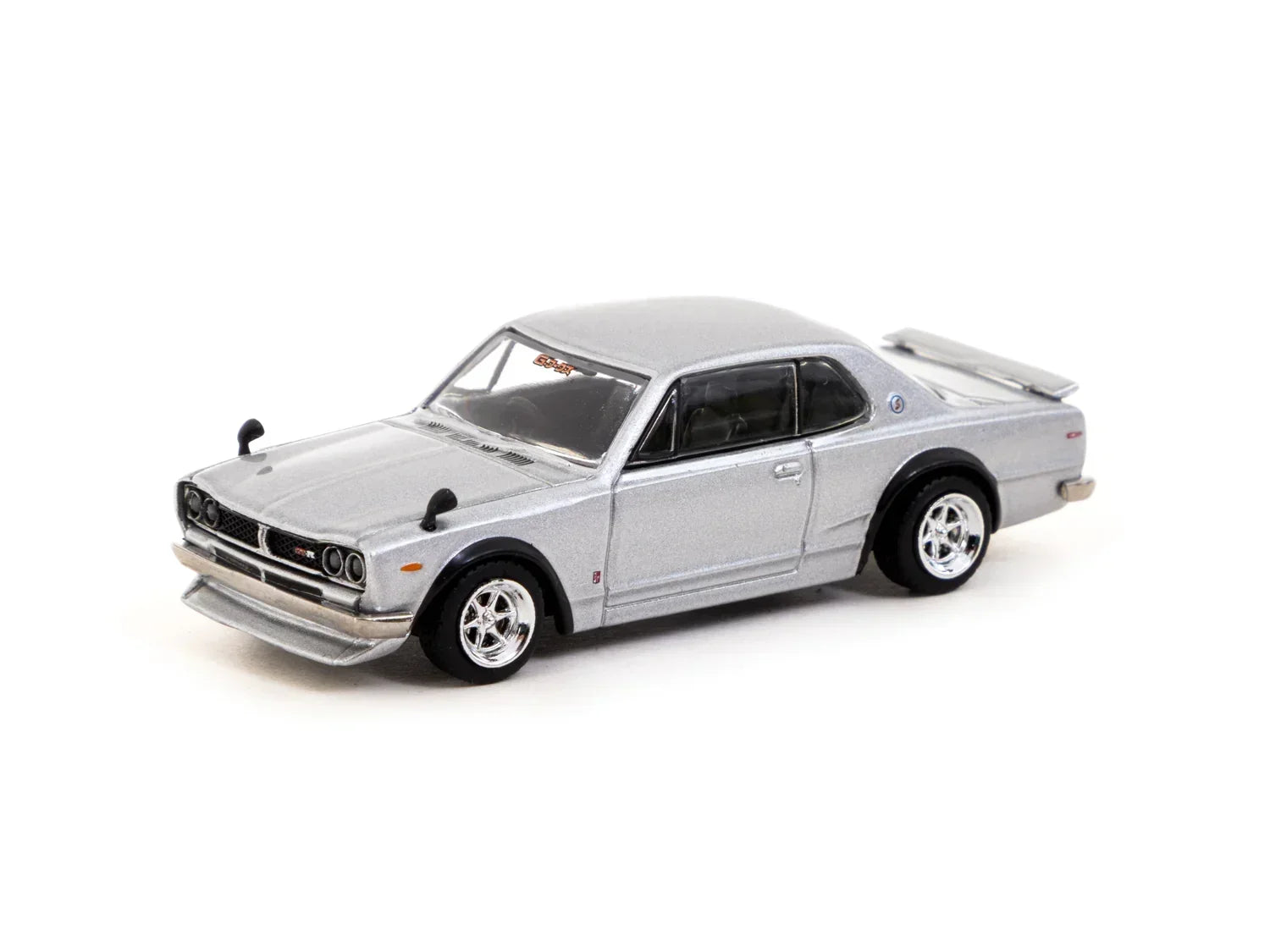 Premium scale diecast model car – Nissan Skyline 2000 GT-R (KPGC10) - Global64, 1:64 Scale (Silver) Collectible