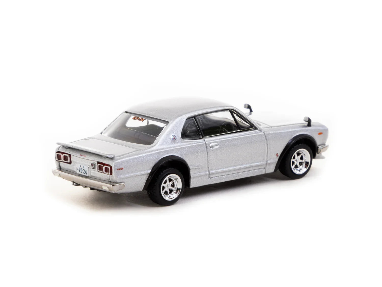 Premium scale diecast model car – Nissan Skyline 2000 GT-R (KPGC10) - Global64, 1:64 Scale (Silver) Collectible