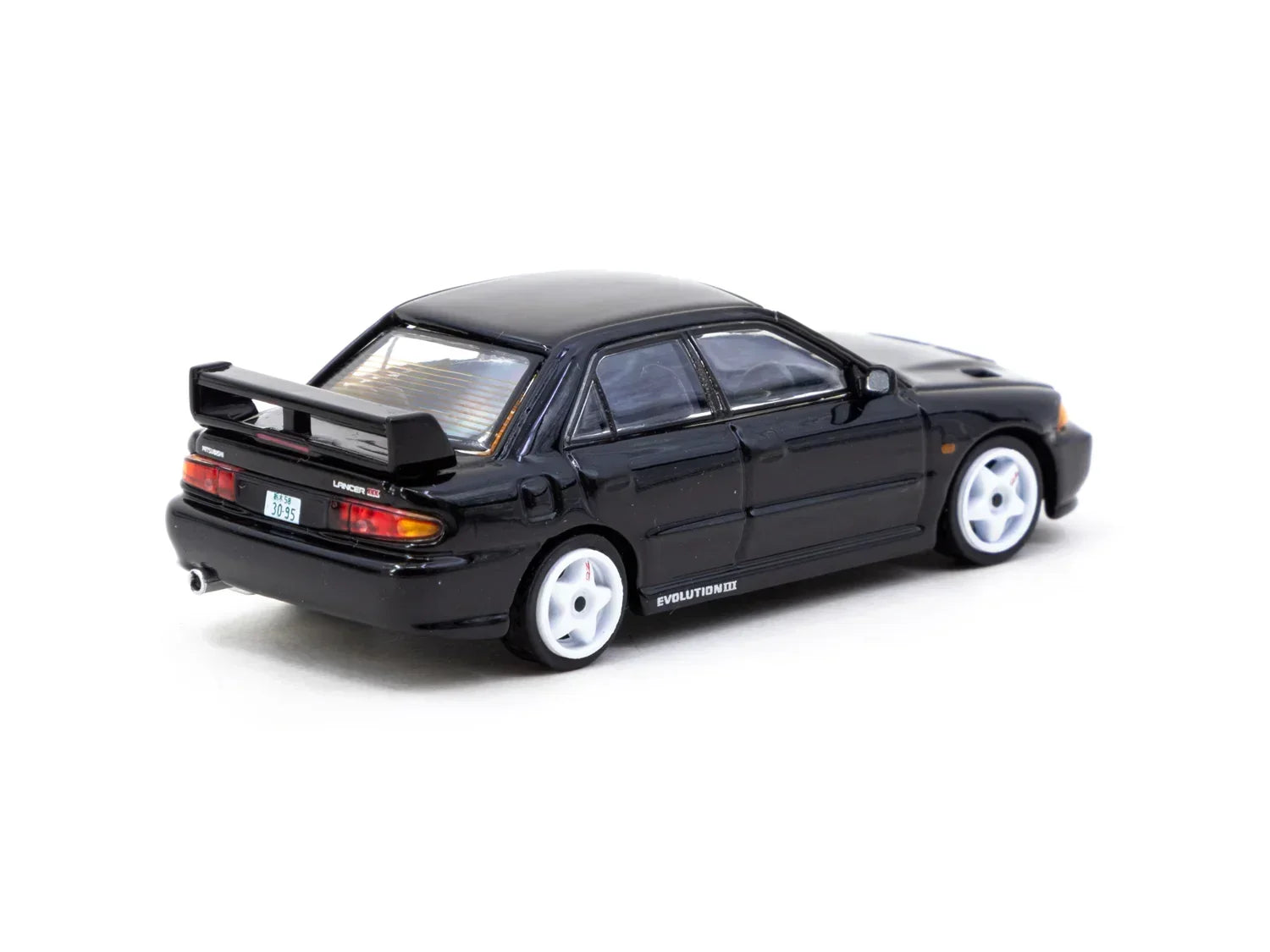 Premium scale diecast model car – Mitsubishi Lancer GSR Evolution III - Global64, 1:64 Scale (Black) Collectible