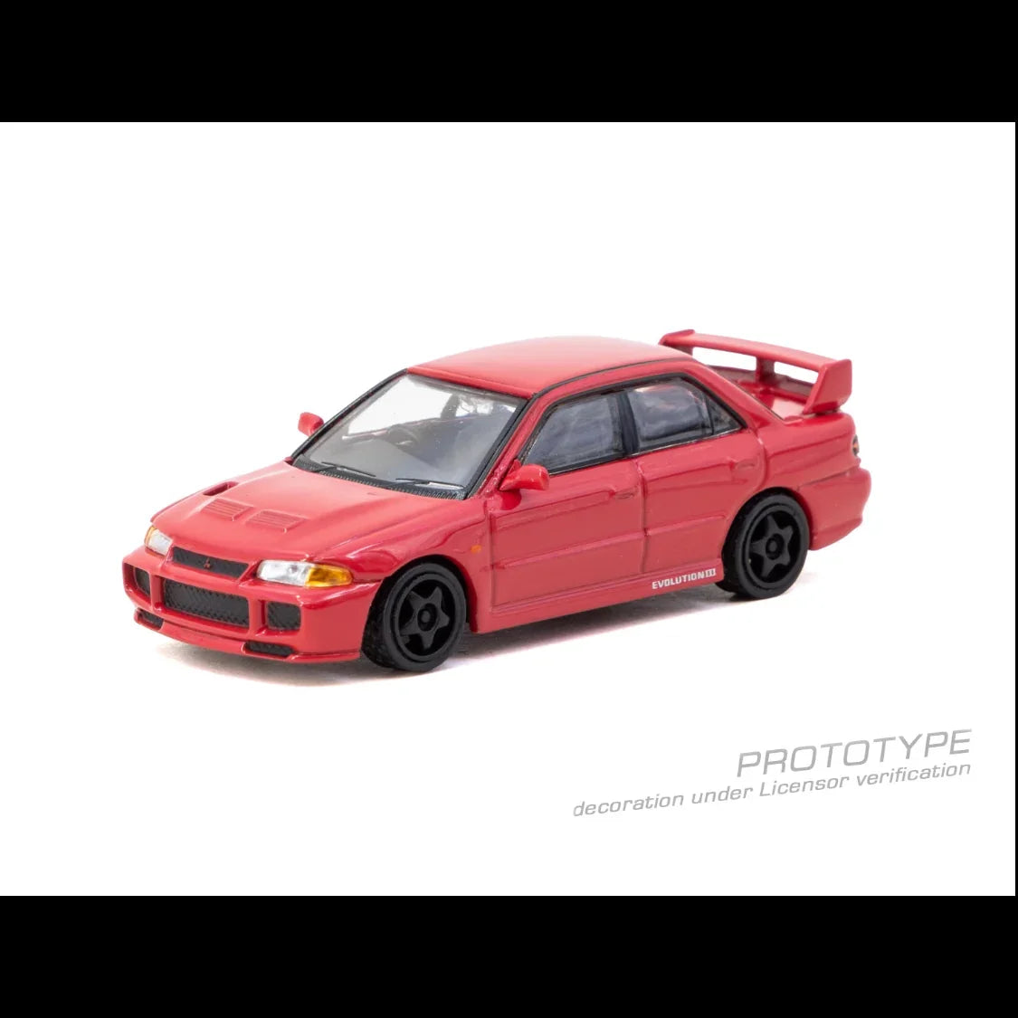 Premium scale diecast model car – *PRE-ORDER* Mitsubishi Lancer GSR Evolution III Red (Chance of Chase Car), 1:64 Scale Collectible