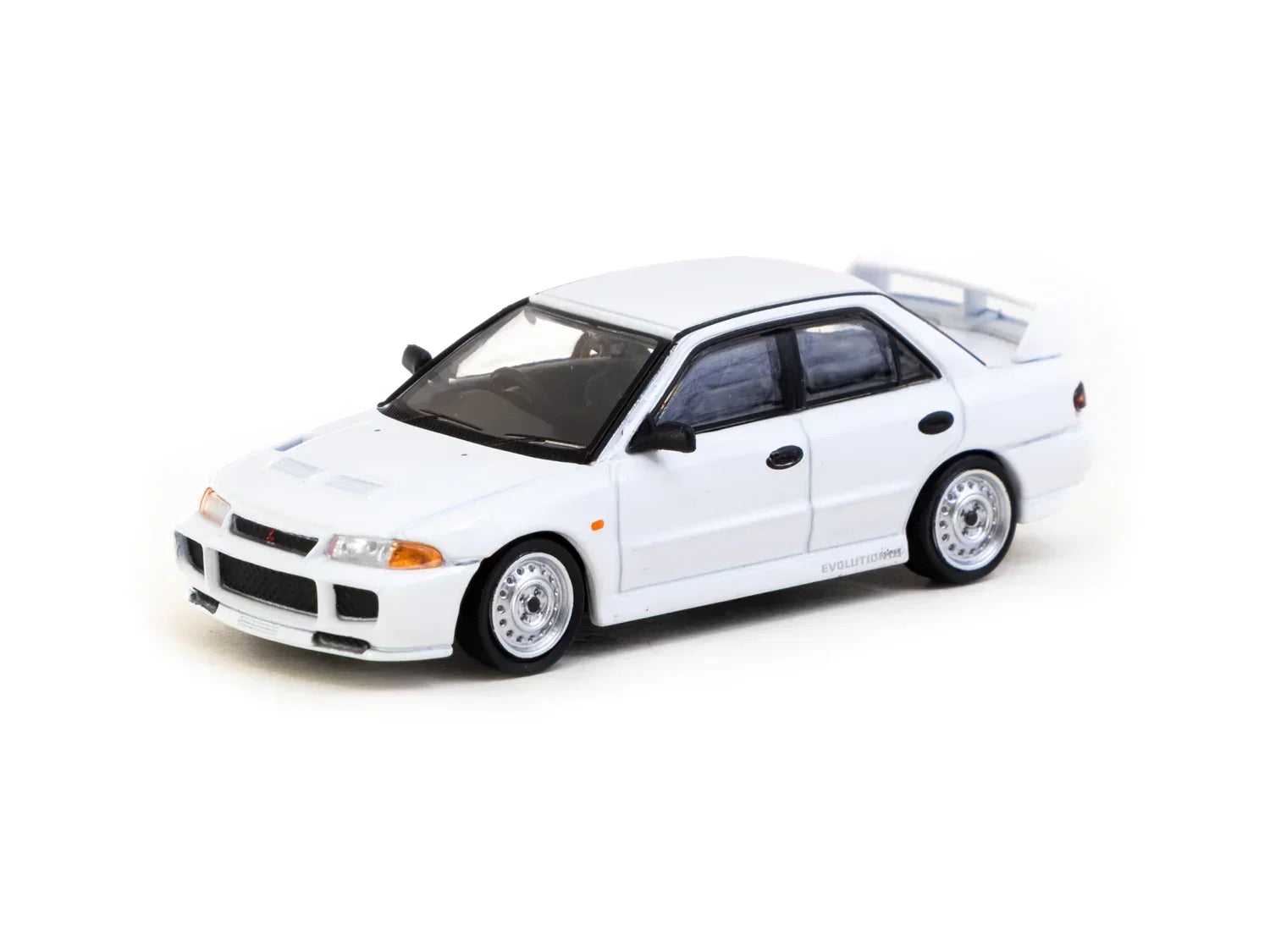 Premium scale diecast model car – Mitsubishi Lancer Evolution III Lamley Special Edition - Global64, 1:64 Scale (White) Collectible