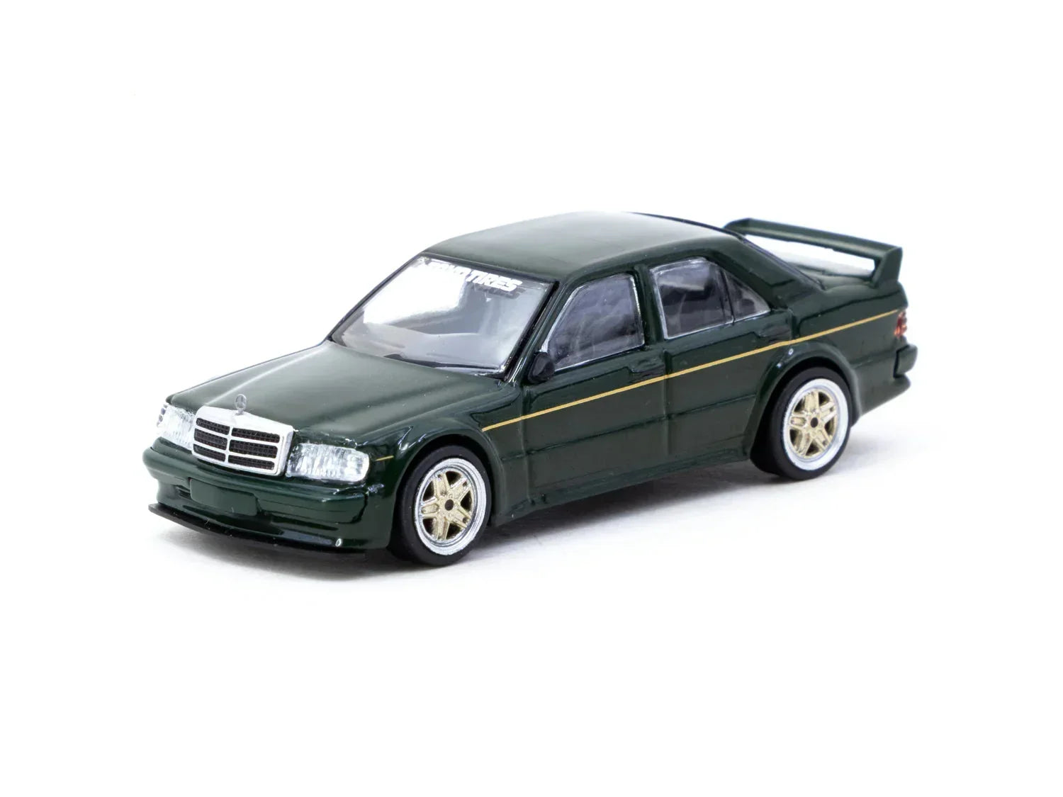 Premium scale diecast model car – Mercedes-Benz 190 E 2.5-16 Evo 1 Toyo Tires - Global64, 1:64 Scale (Black) Collectible