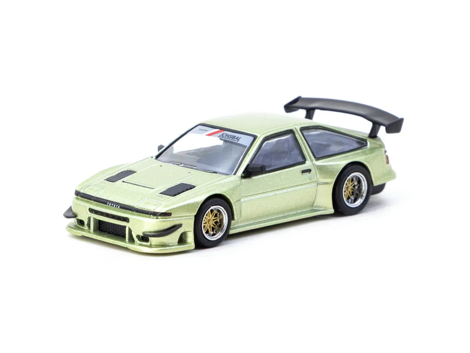 Premium scale diecast model car – Toyota Sprinter Trueno AE86 Widebody - Global64, 1:64 Scale (Green) Collectible