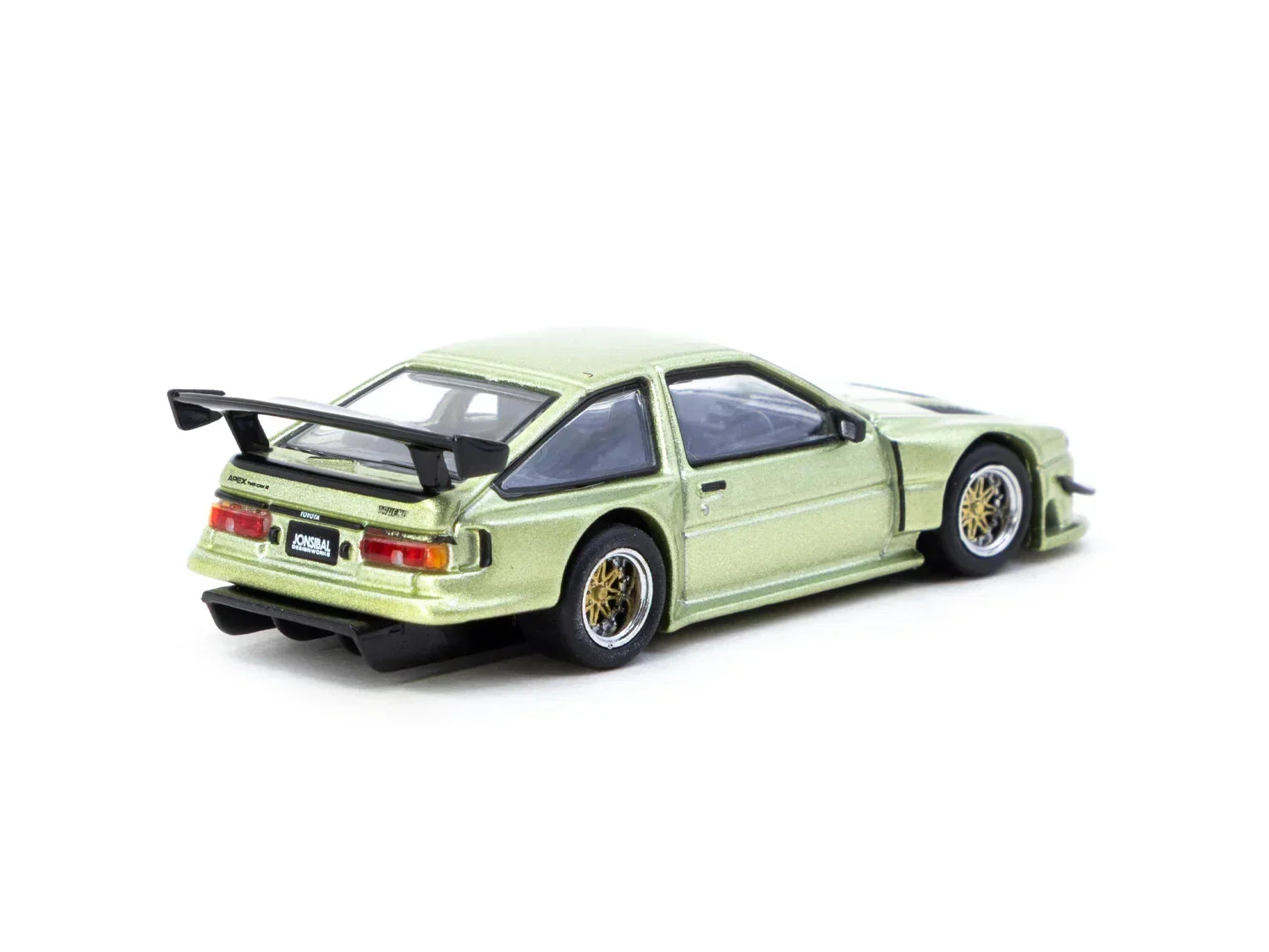 Premium scale diecast model car – Toyota Sprinter Trueno AE86 Widebody - Global64, 1:64 Scale (Green) Collectible