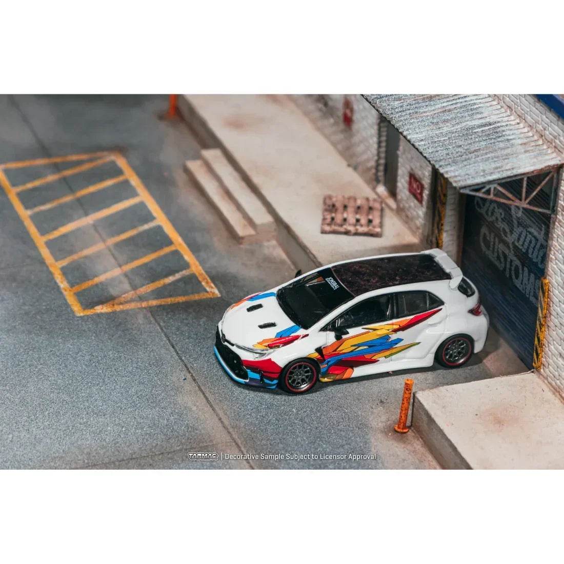 Premium scale diecast model car – *PRE-ORDER* Toyota GR Corolla Widebody Chance of Chase Car, 1:64 Scale (White) Collectible