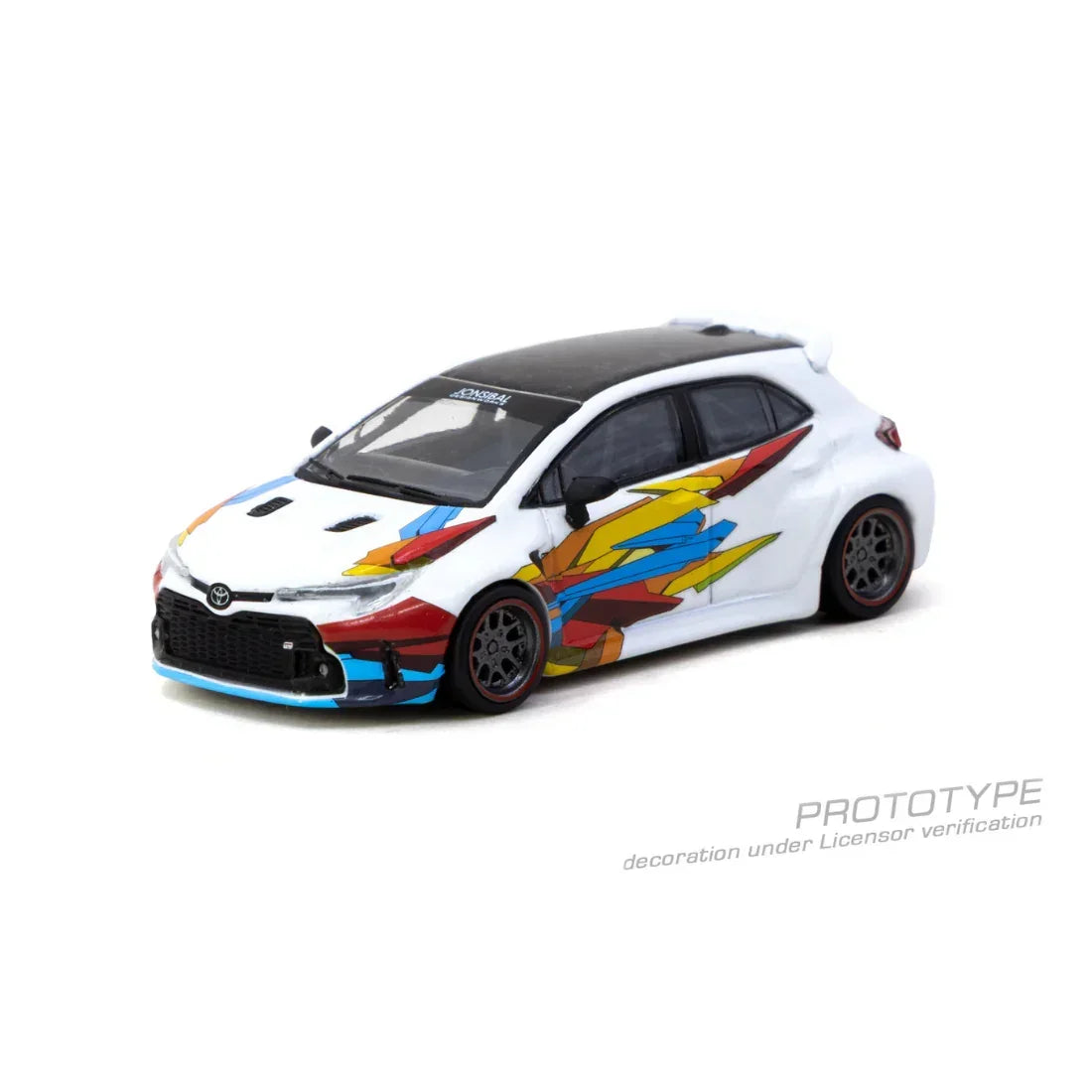 Premium scale diecast model car – *PRE-ORDER* Toyota GR Corolla Widebody Chance of Chase Car, 1:64 Scale (White) Collectible