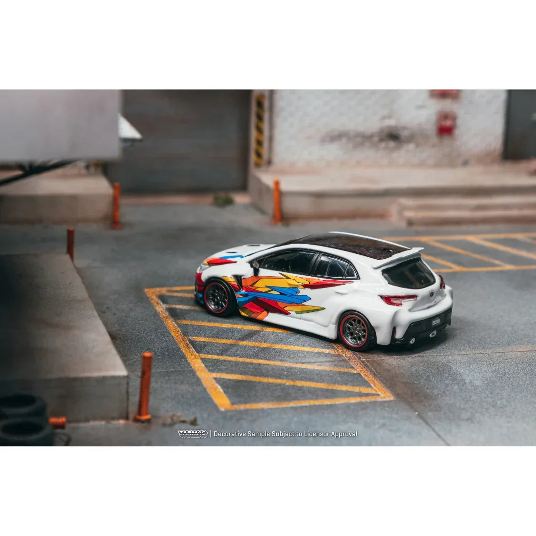 Premium scale diecast model car – *PRE-ORDER* Toyota GR Corolla Widebody Chance of Chase Car, 1:64 Scale (White) Collectible