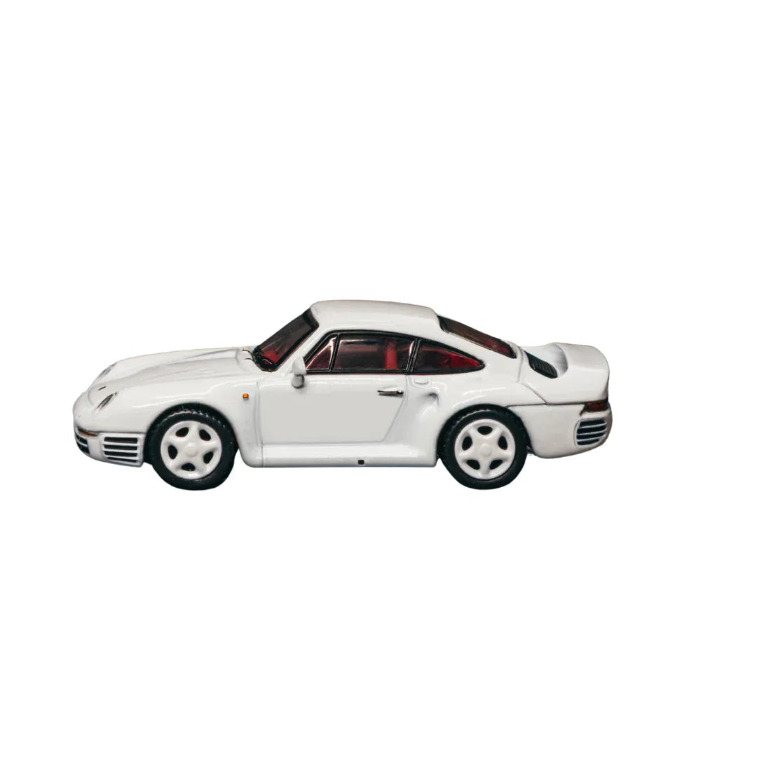 Premium scale diecast model car – *PRE-ORDER* Porsche 959 Chance of Chase Car (Model Car + Trading Cards Combo Set), 1:64 Scale (White) Collectible