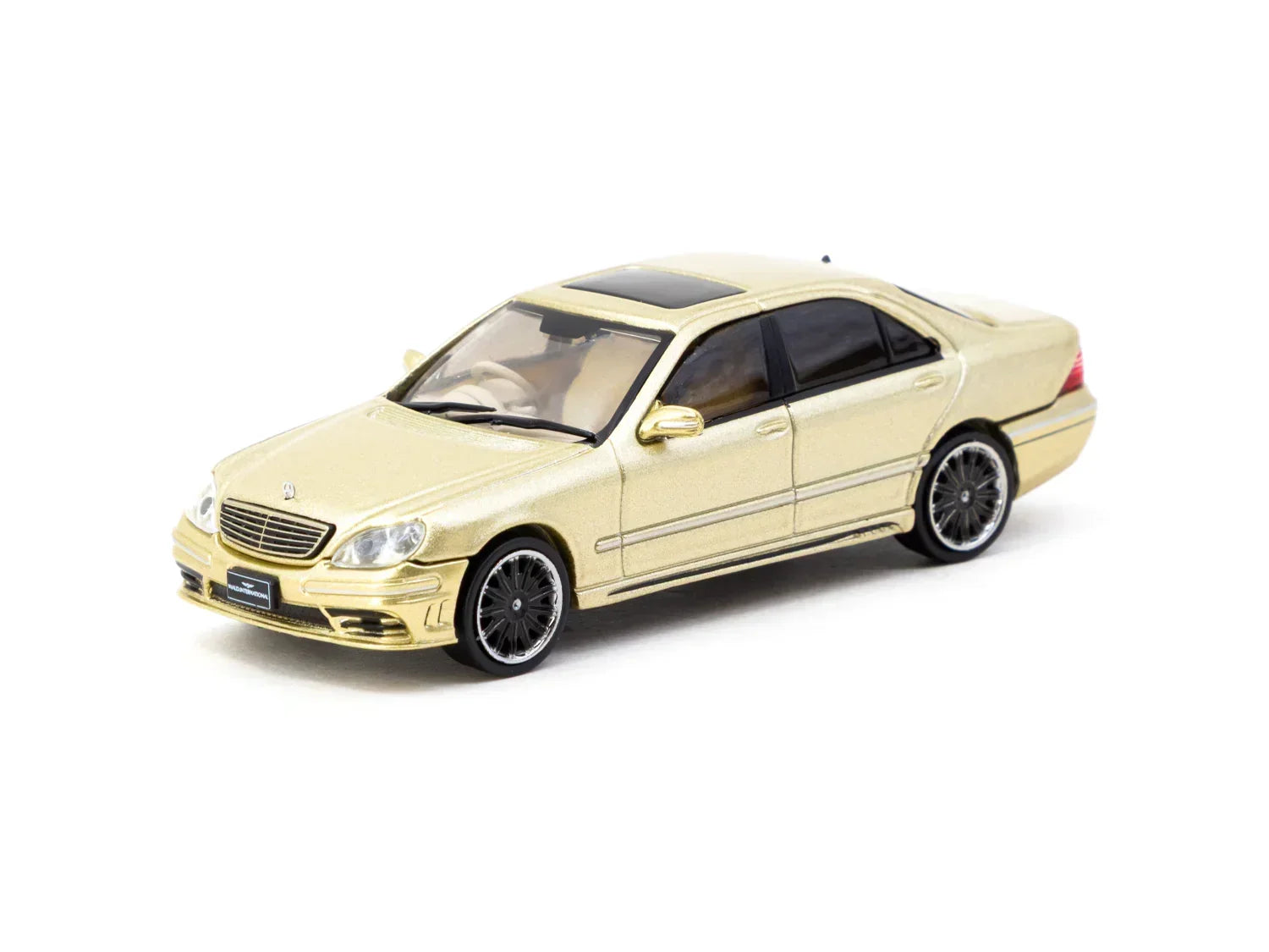 Premium scale diecast model car – Mercedes-Benz S-Class Wald CLDC Special Edition - Global64, 1:64 Scale (Beige) Collectible