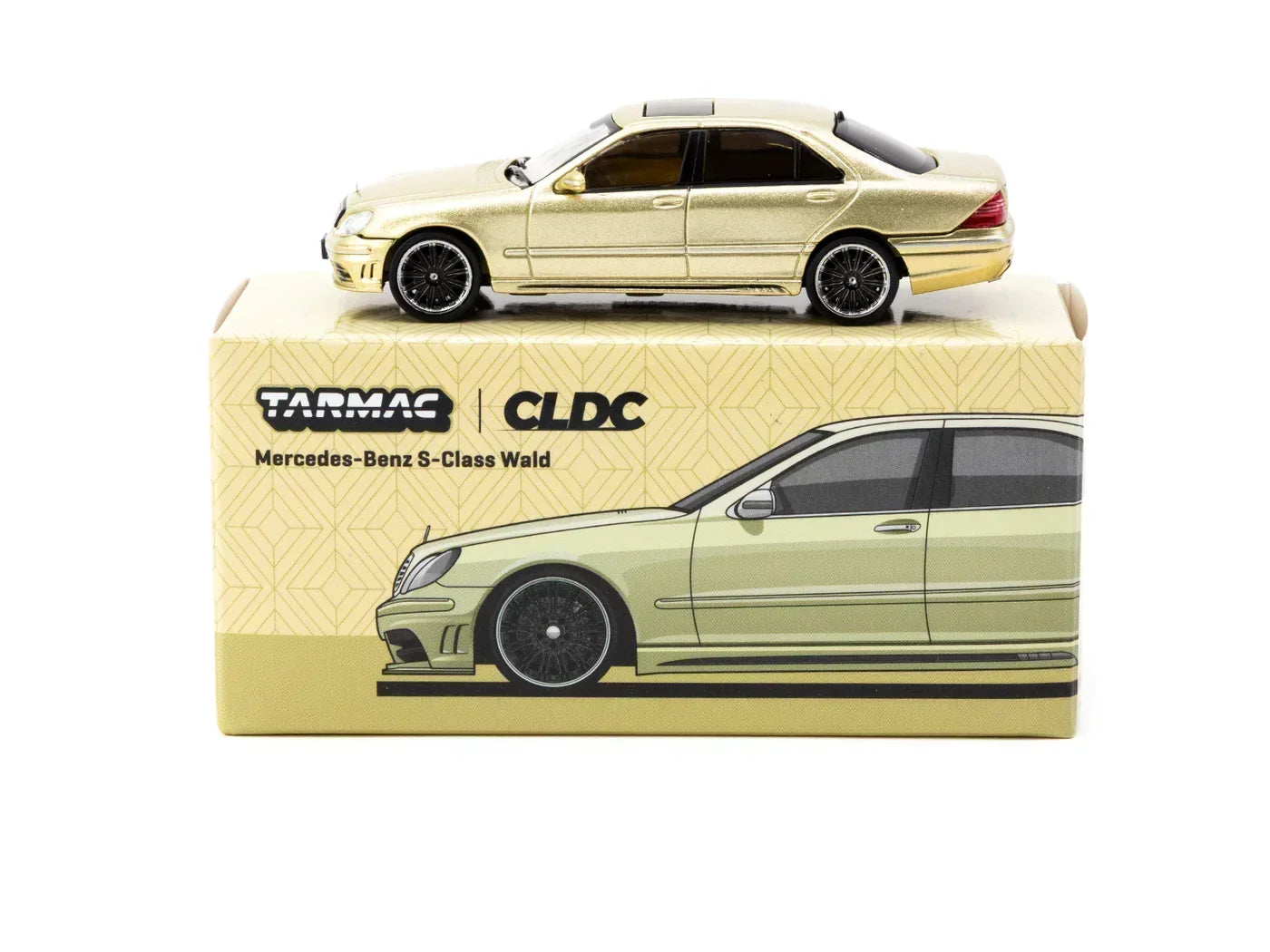 Premium scale diecast model car – Mercedes-Benz S-Class Wald CLDC Special Edition - Global64, 1:64 Scale (Beige) Collectible