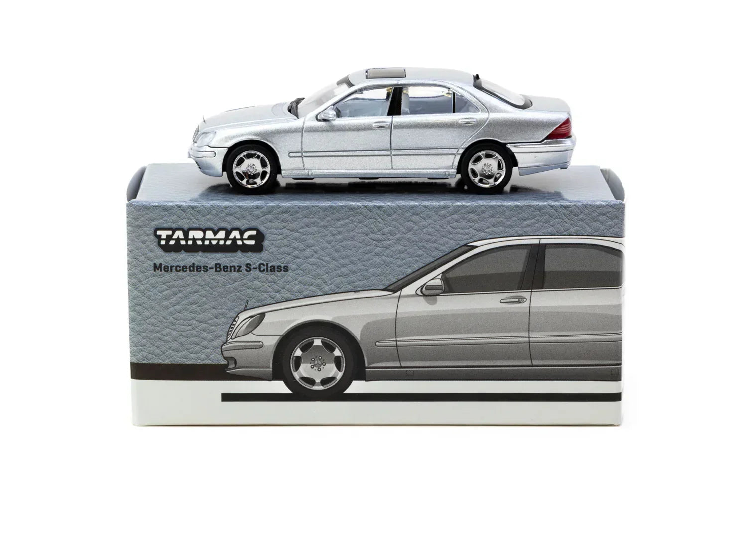 Premium scale diecast model car – Mercedes-Benz S Class Brilliant - Global64, 1:64 Scale (Silver) Collectible