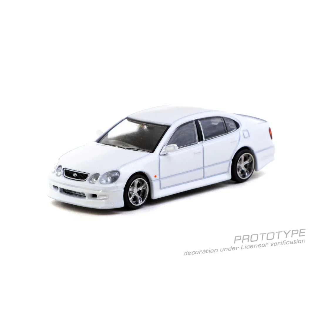 Premium scale diecast model car – *PRE-ORDER* VERTEX Toyota Aristo JZS161 (White) Chance of Chase Car, 1:64 Scale Collectible