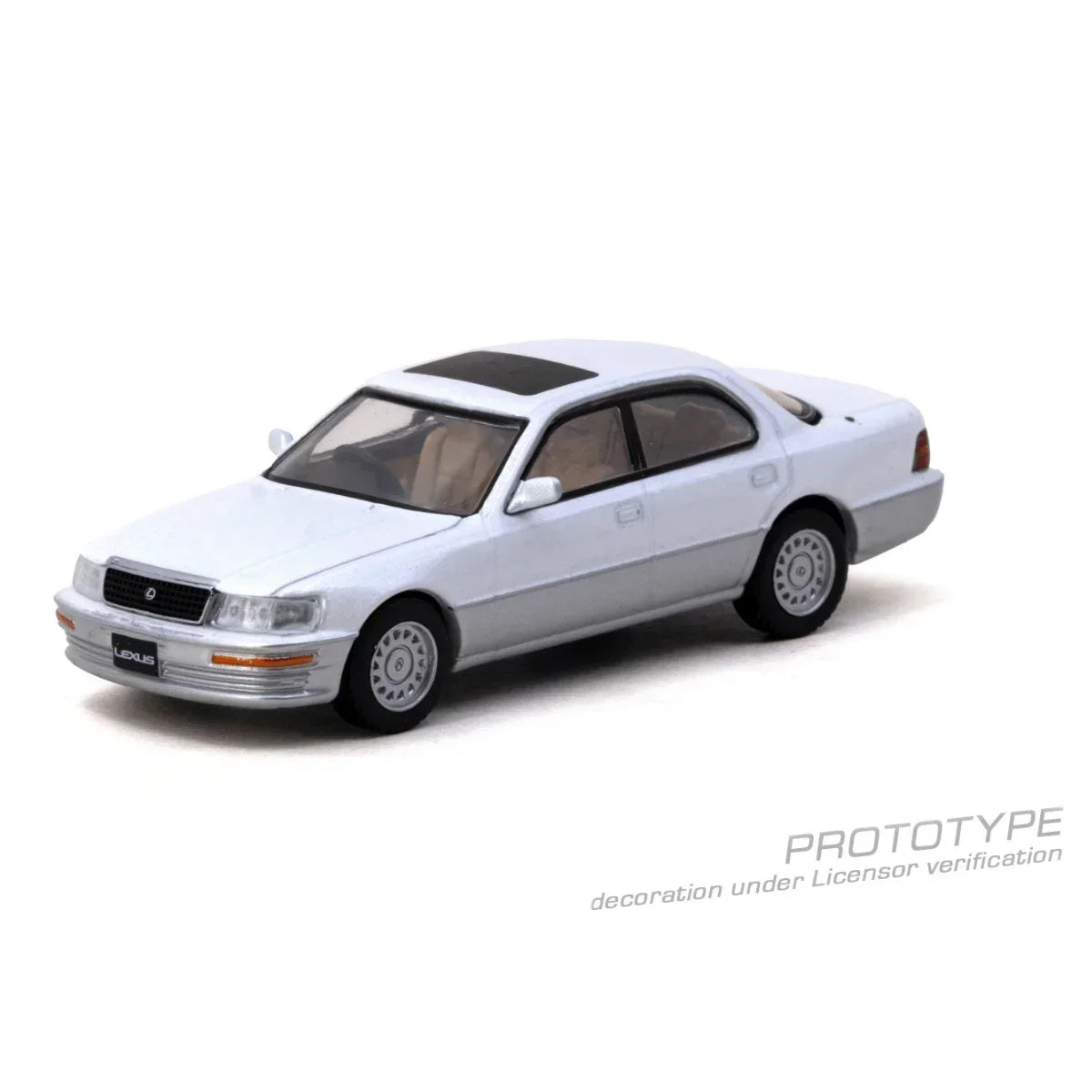 Premium scale diecast model car – *PRE-ORDER* Lexus LS400 (UCF10) Chance of Chase Car, 1:64 Scale (Pearl White) Collectible