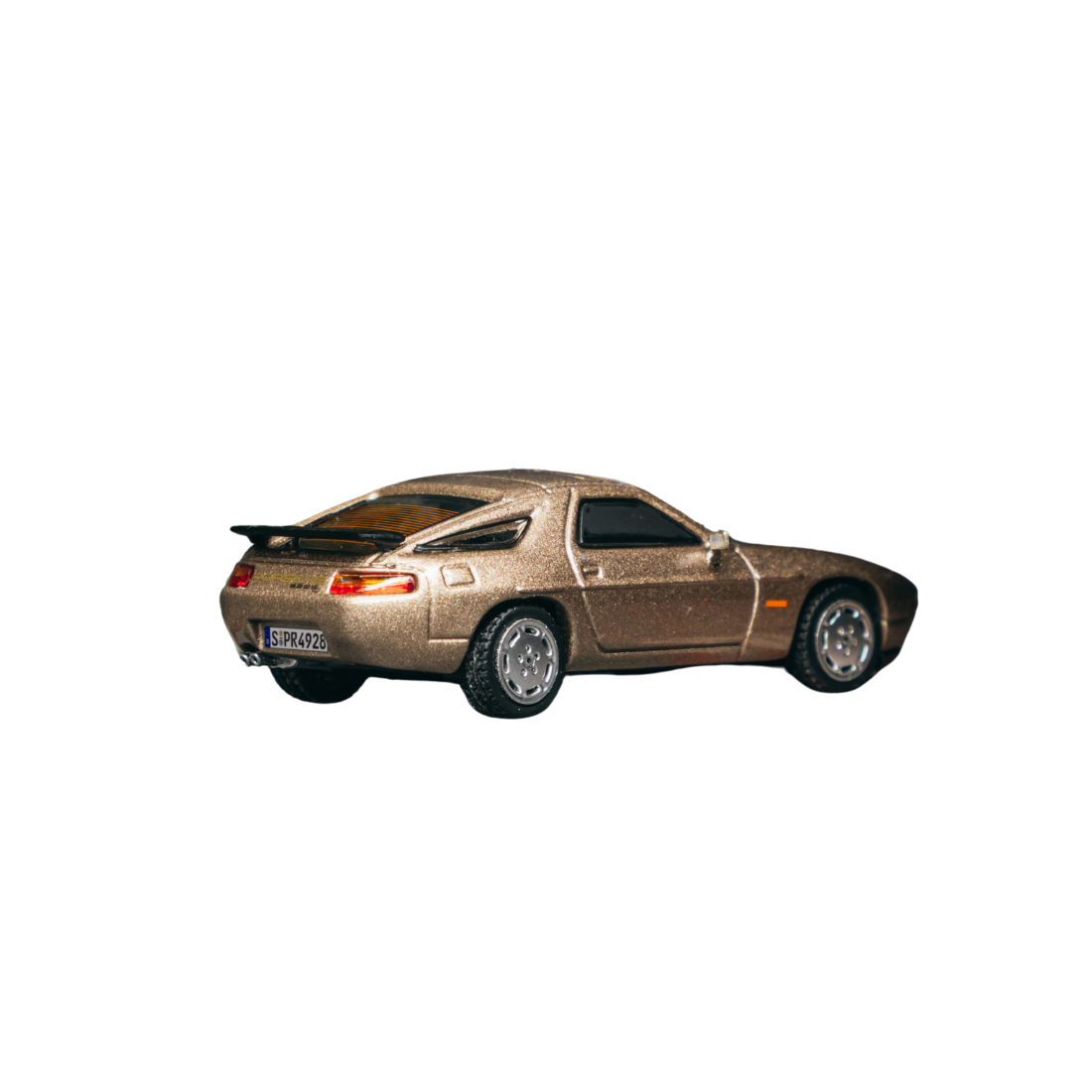 Premium scale diecast model car – *PRE-ORDER* Porsche 928 S4 Chance of Chase Car (with Pop-Ip Head-Lights), 1:64 Scale (Platinum Metallic) Collectible