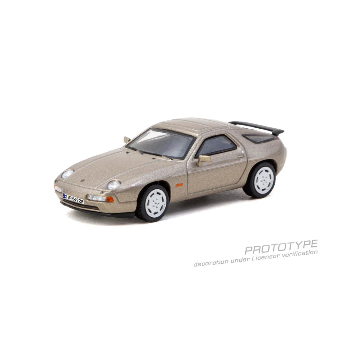 Premium scale diecast model car – *PRE-ORDER* Porsche 928 S4 Chance of Chase Car (with Pop-Ip Head-Lights), 1:64 Scale (Platinum Metallic) Collectible