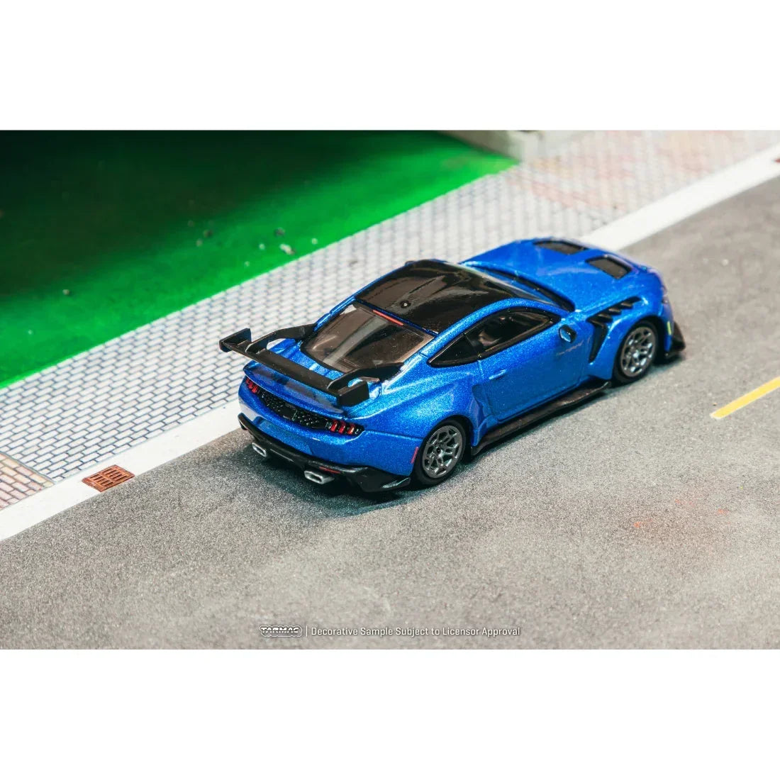 Premium scale diecast model car – *PRE-ORDER* Ford Mustang GTD Chance of Chase Car, 1:64 Scale (Blue) Collectible