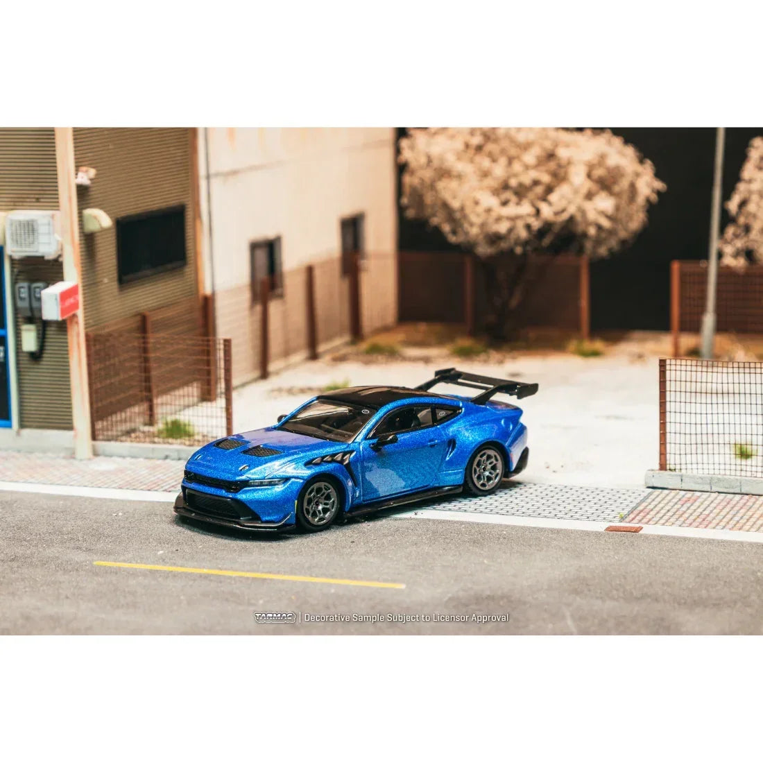 Premium scale diecast model car – *PRE-ORDER* Ford Mustang GTD Chance of Chase Car, 1:64 Scale (Blue) Collectible