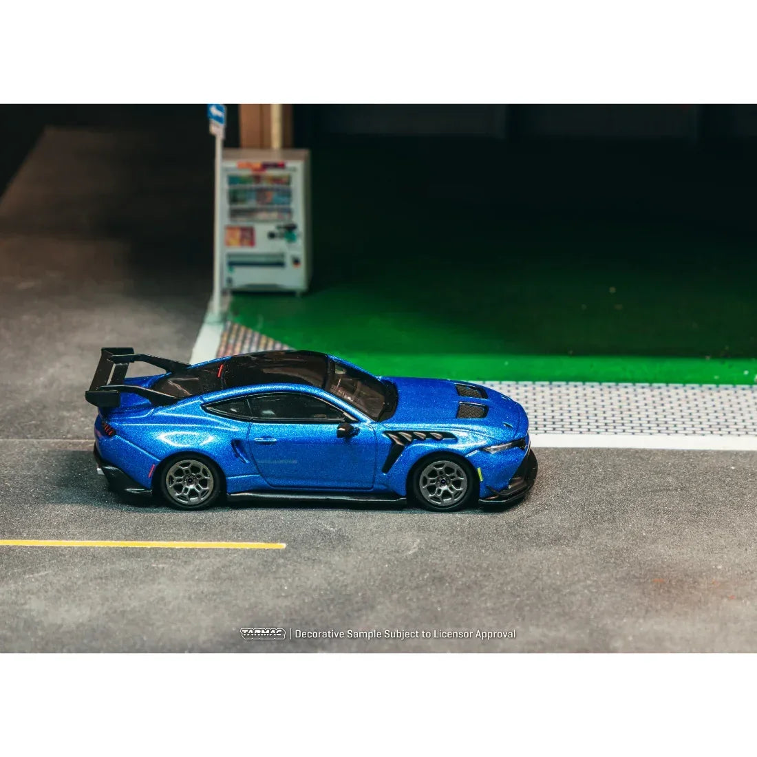 Premium scale diecast model car – *PRE-ORDER* Ford Mustang GTD Chance of Chase Car, 1:64 Scale (Blue) Collectible