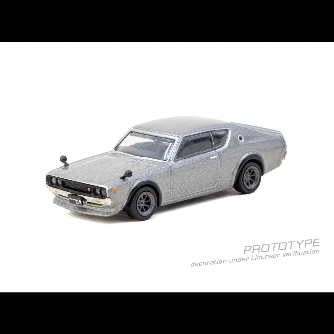 Premium scale diecast model car – *PRE-ORDER* Nissan Skyline 2000GT-R (KPGC110) Silver (Chance of Chase Car), 1:64 Scale Collectible