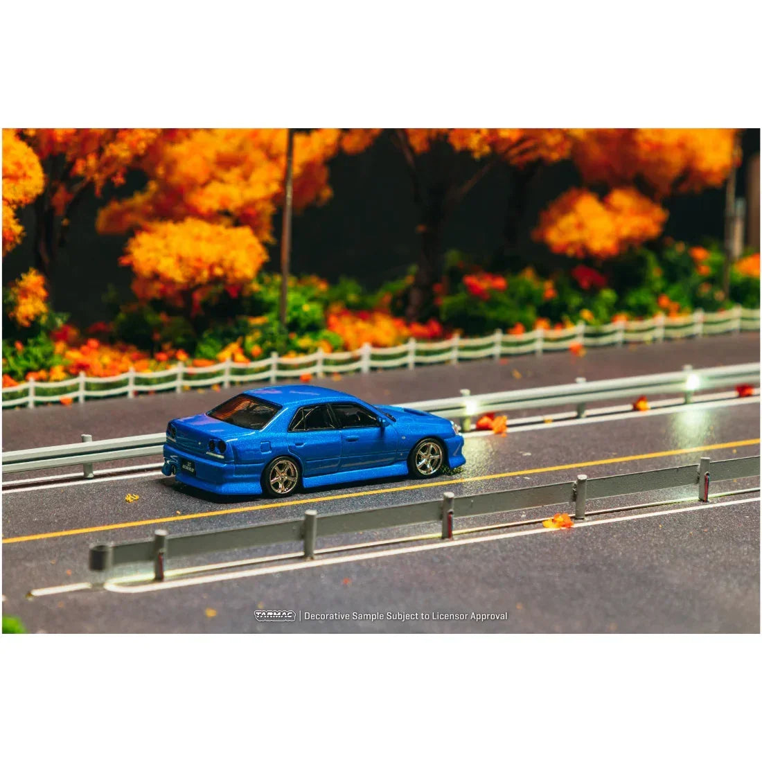 Premium scale diecast model car – *PRE-ORDER* URAS Skyline ER34 Chance of Chase Car, 1:64 Scale (Blue) Collectible