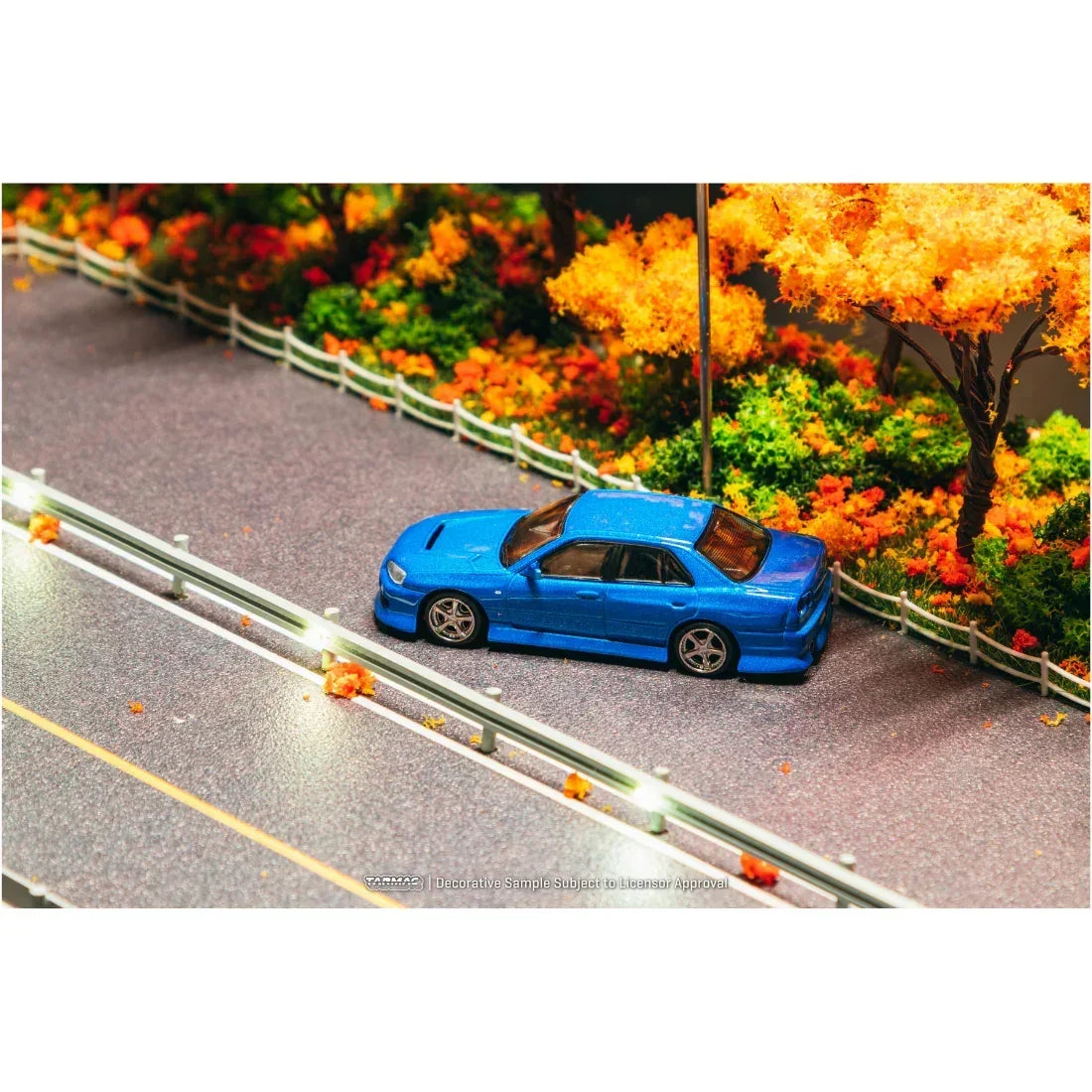 Premium scale diecast model car – *PRE-ORDER* URAS Skyline ER34 Chance of Chase Car, 1:64 Scale (Blue) Collectible