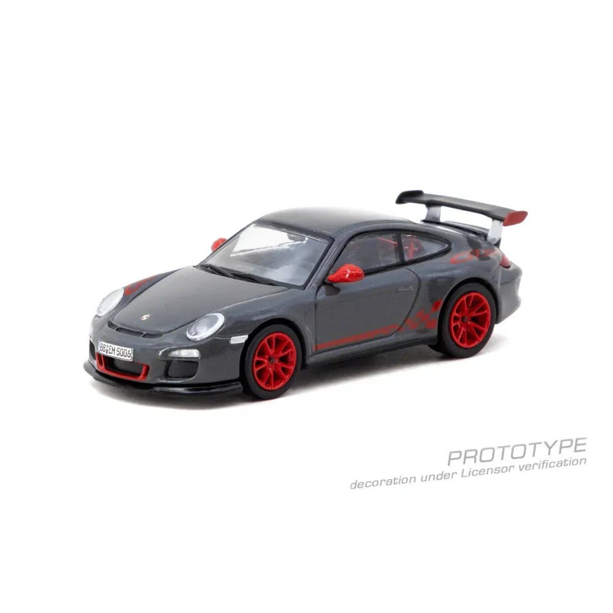 Premium scale diecast model car – *PRE-ORDER* X iXO Models Porsche 911 GT3 RS (997.2) Chance of Chase Car, 1:64 Scale (Grey) Collectible