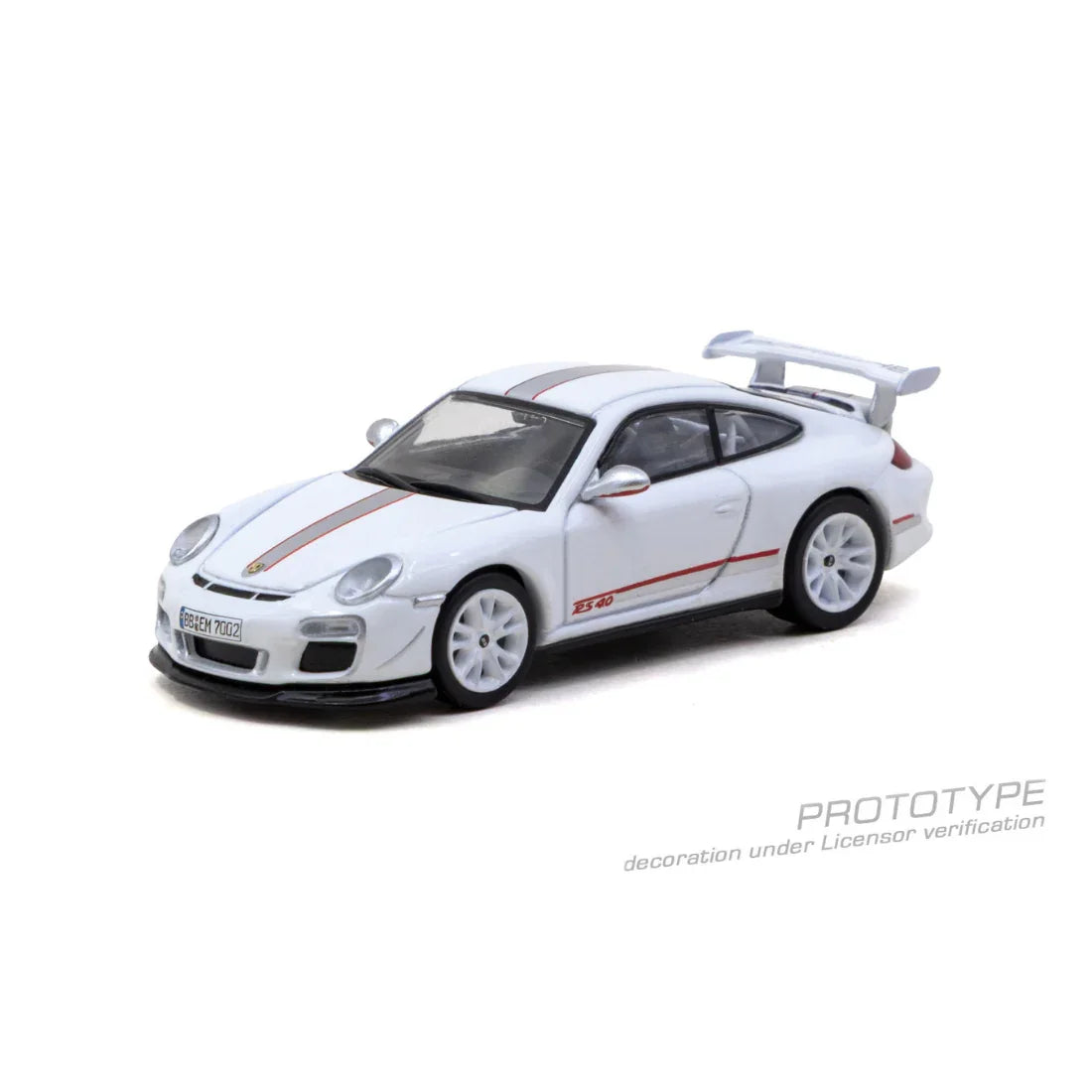 *PRE-ORDER* Porsche 911 GT3 RS 4.0 (997.2) Chance of Chase Car, 1:64 Scale (White)