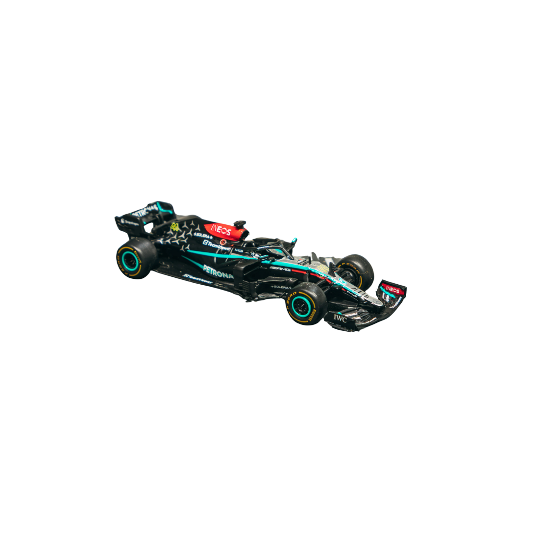 Premium scale diecast model car – Mercedes-AMG F1 W12 E Performance New York Demo Run Lewis Hamilton 2024, 1:64 Scale Collectible