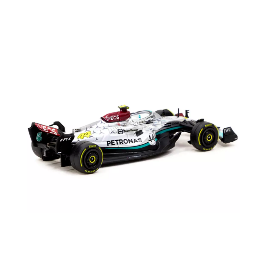 Premium scale diecast model car – Mercedes-AMG F1 W13 E Performance Sao Paulo Grand Prix #44 Lewis Hamilton 2022, 1:64 Scale Collectible