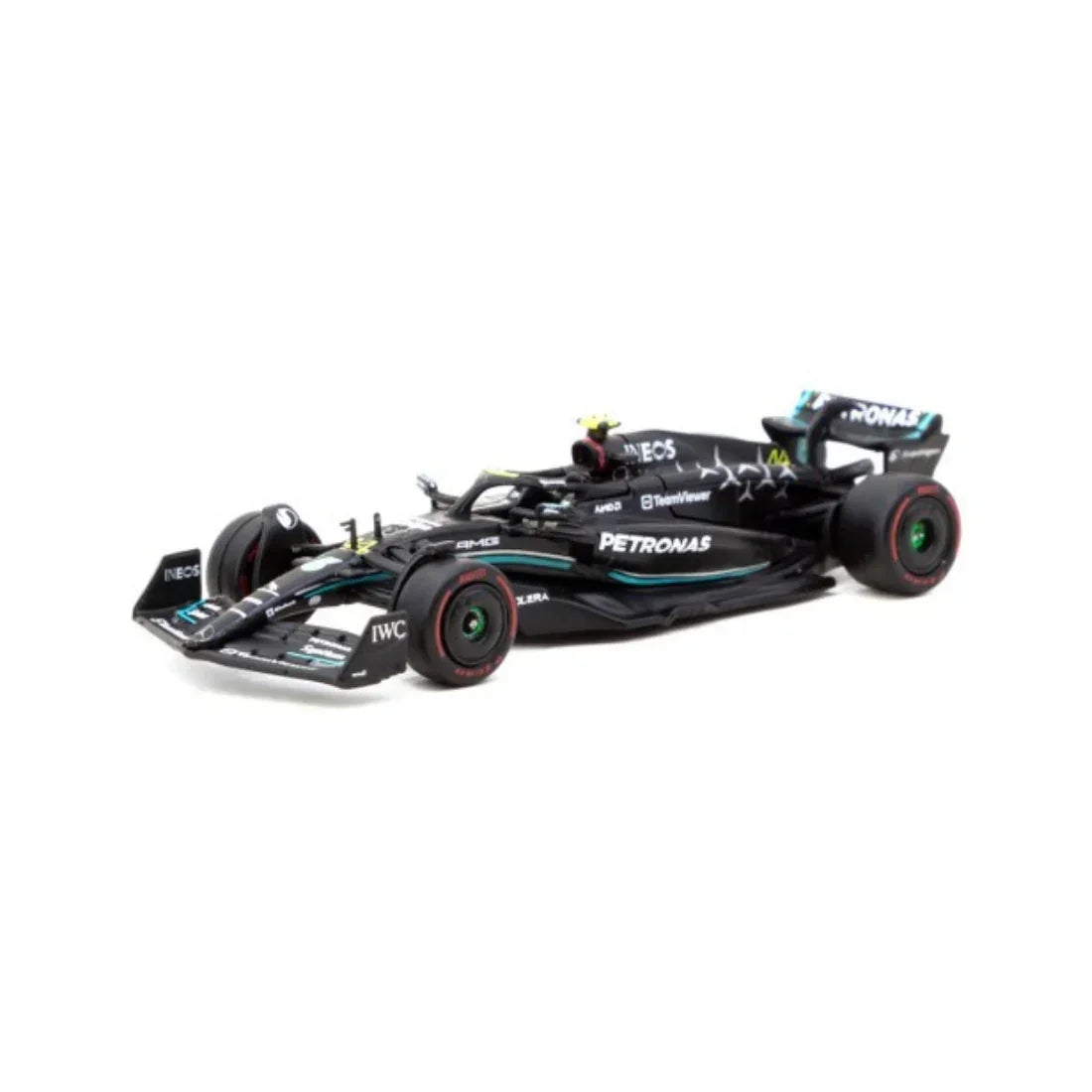 Premium scale diecast model car – Mercedes-AMG F1 W14 E Performance Hungarian Grand Prix Pole Position Lewis Hamilton 2023, 1:64 Scale Collectible