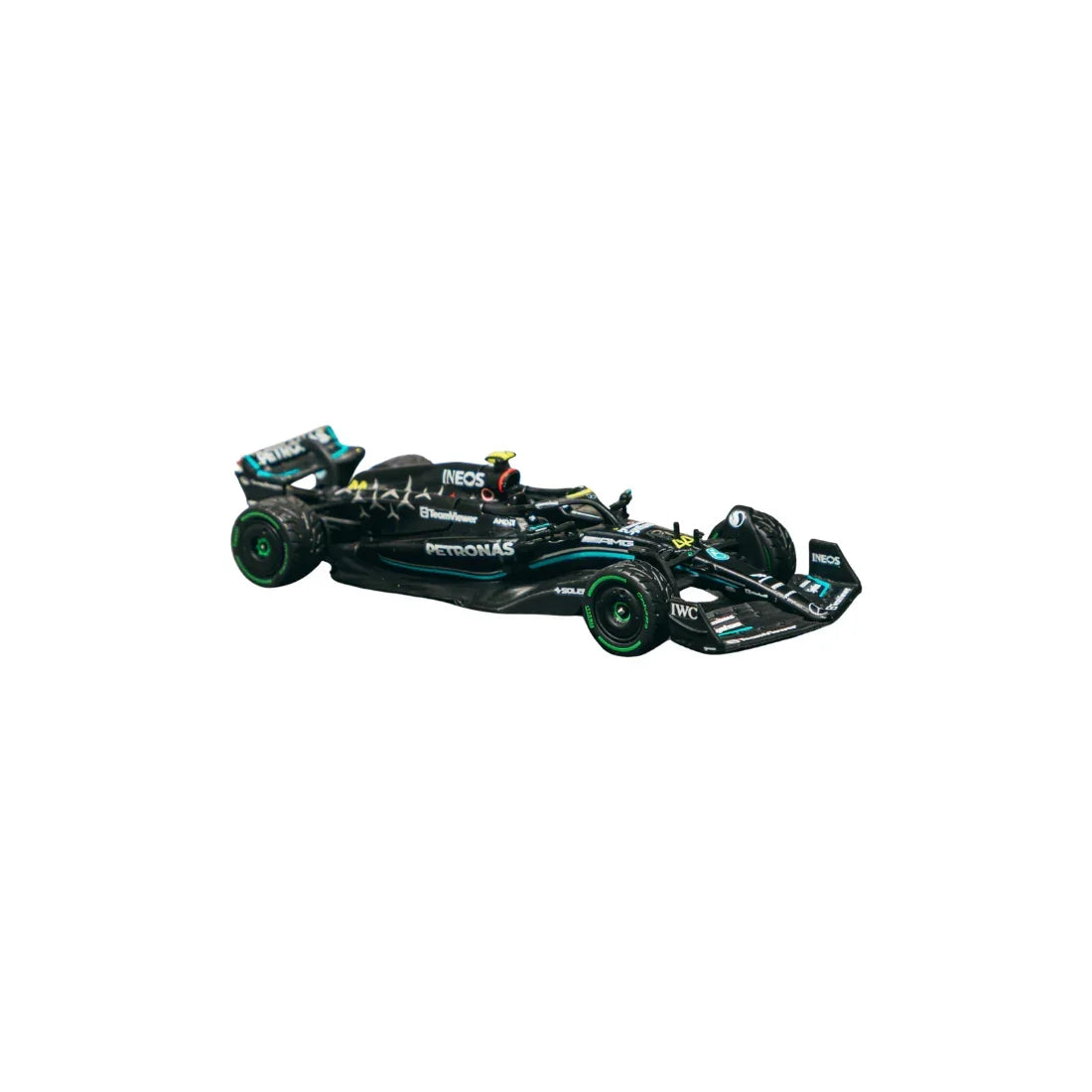 Premium scale diecast model car – Mercedes-AMG F1 W14 E Performance Monaco Grand Prix Lewis Hamilton 2023, 1:64 Scale Collectible