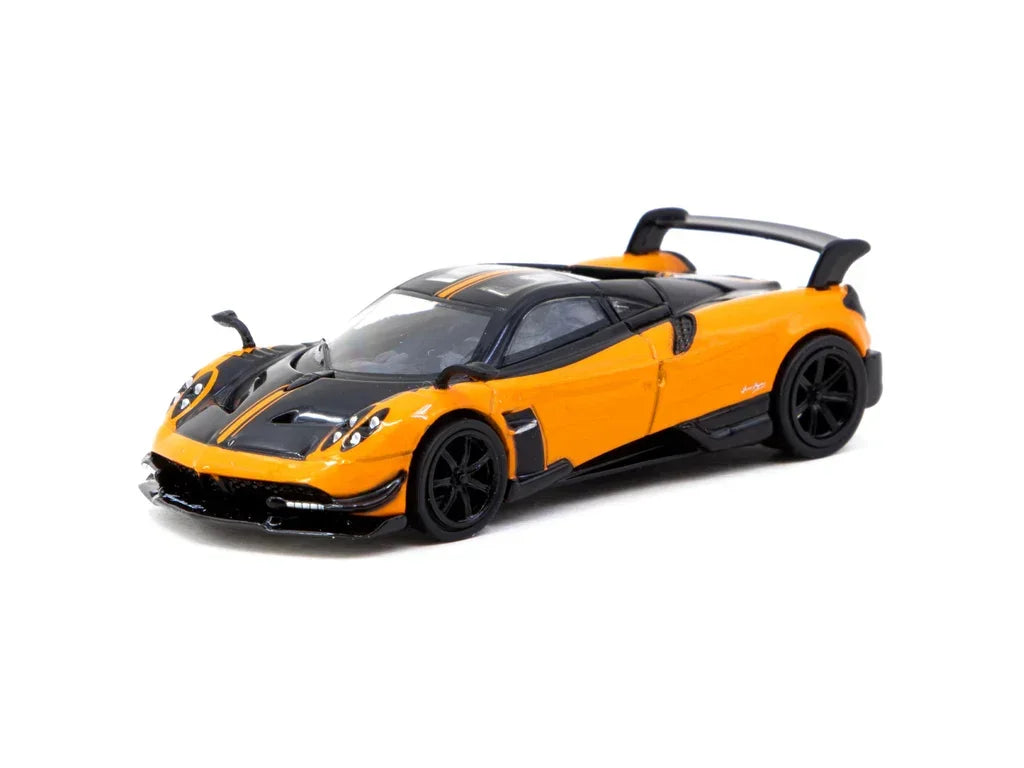 Premium scale diecast model car – Pagani Huayra BC Arancio Saint Tropez - Global64, 1:64 Scale (Orange) Collectible