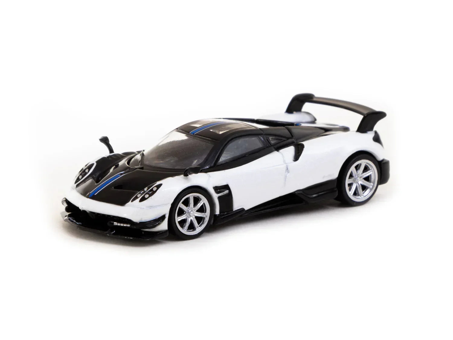 Premium scale diecast model car – Pagani Huayra BC Bianco Benny - Global64, 1:64 Scale (White) Collectible