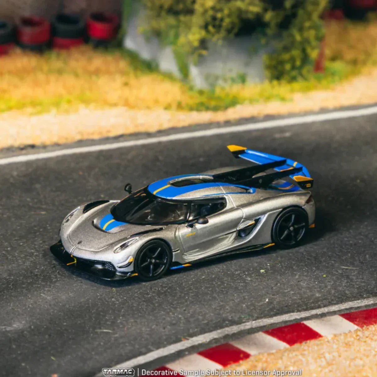 Premium scale diecast model car – Koenigsegg Jesko Attack - Global64, 1:64 Scale (Silver) Collectible