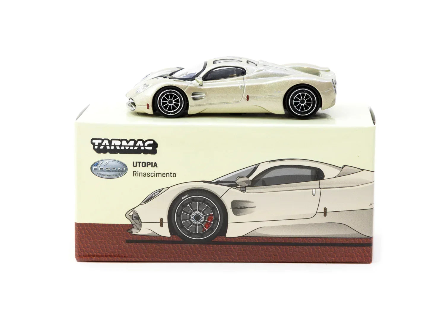 Premium scale diecast model car – Pagani Utopia Rinascimento - Global64, 1:64 Scale (White) Collectible