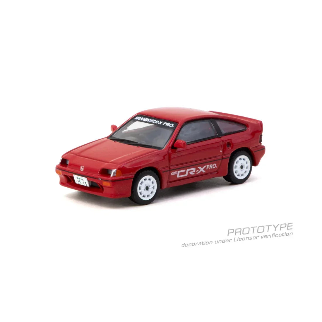 Premium scale diecast model car – *PRE-ORDER* Honda Ballade Sports MUGEN CR-X PRO Chance of Chase Car, 1:64 Scale (Red) Collectible