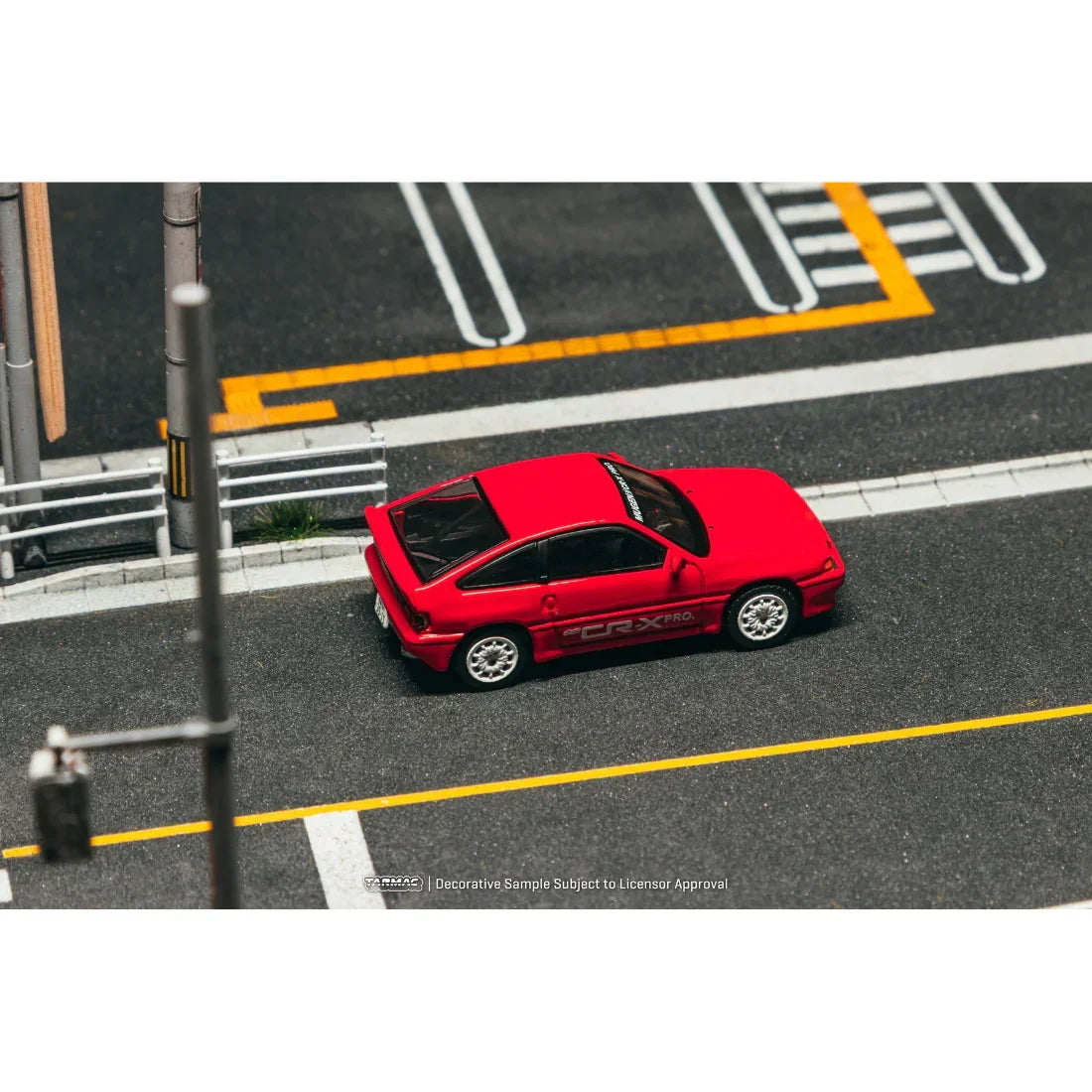 Premium scale diecast model car – *PRE-ORDER* Honda Ballade Sports MUGEN CR-X PRO Chance of Chase Car, 1:64 Scale (Red) Collectible