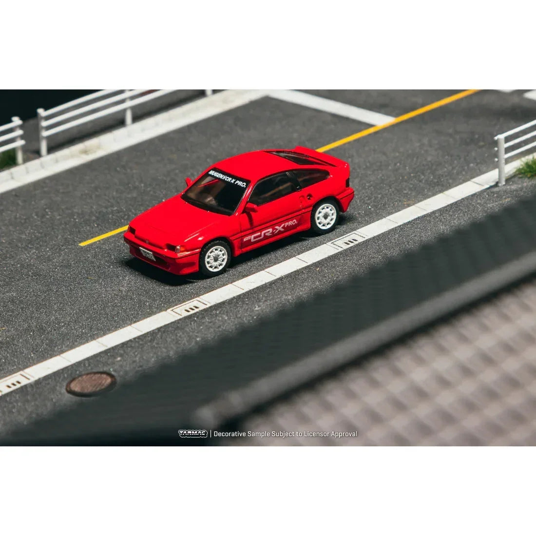 Premium scale diecast model car – *PRE-ORDER* Honda Ballade Sports MUGEN CR-X PRO Chance of Chase Car, 1:64 Scale (Red) Collectible