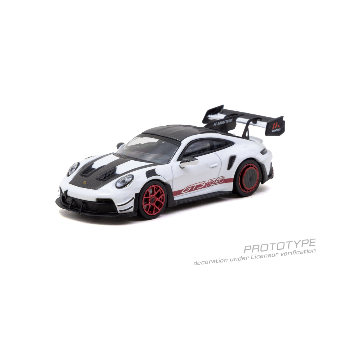 *PRE-ORDER* Porsche GT3RS (992.1) MR (White Red) Exclusive Color, 1:64 Scale