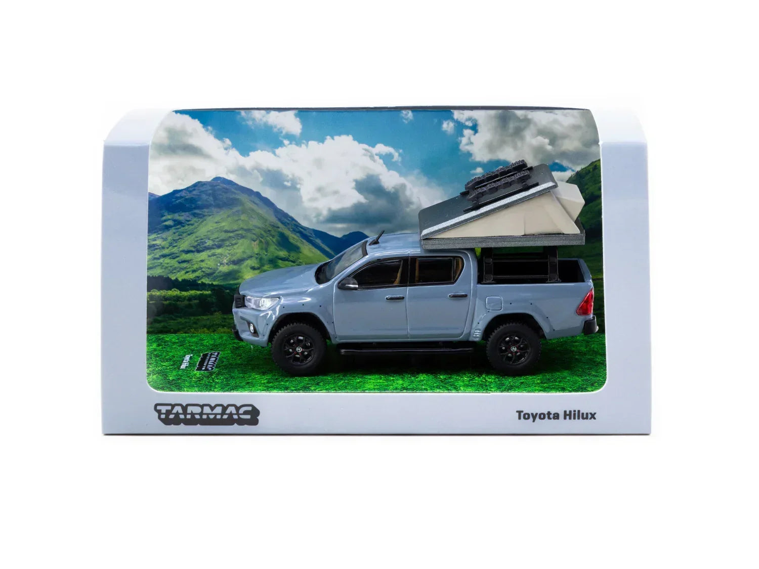 Premium scale diecast model car – Toyota Hilux - Road64, 1:64 Scale (Grey) Collectible