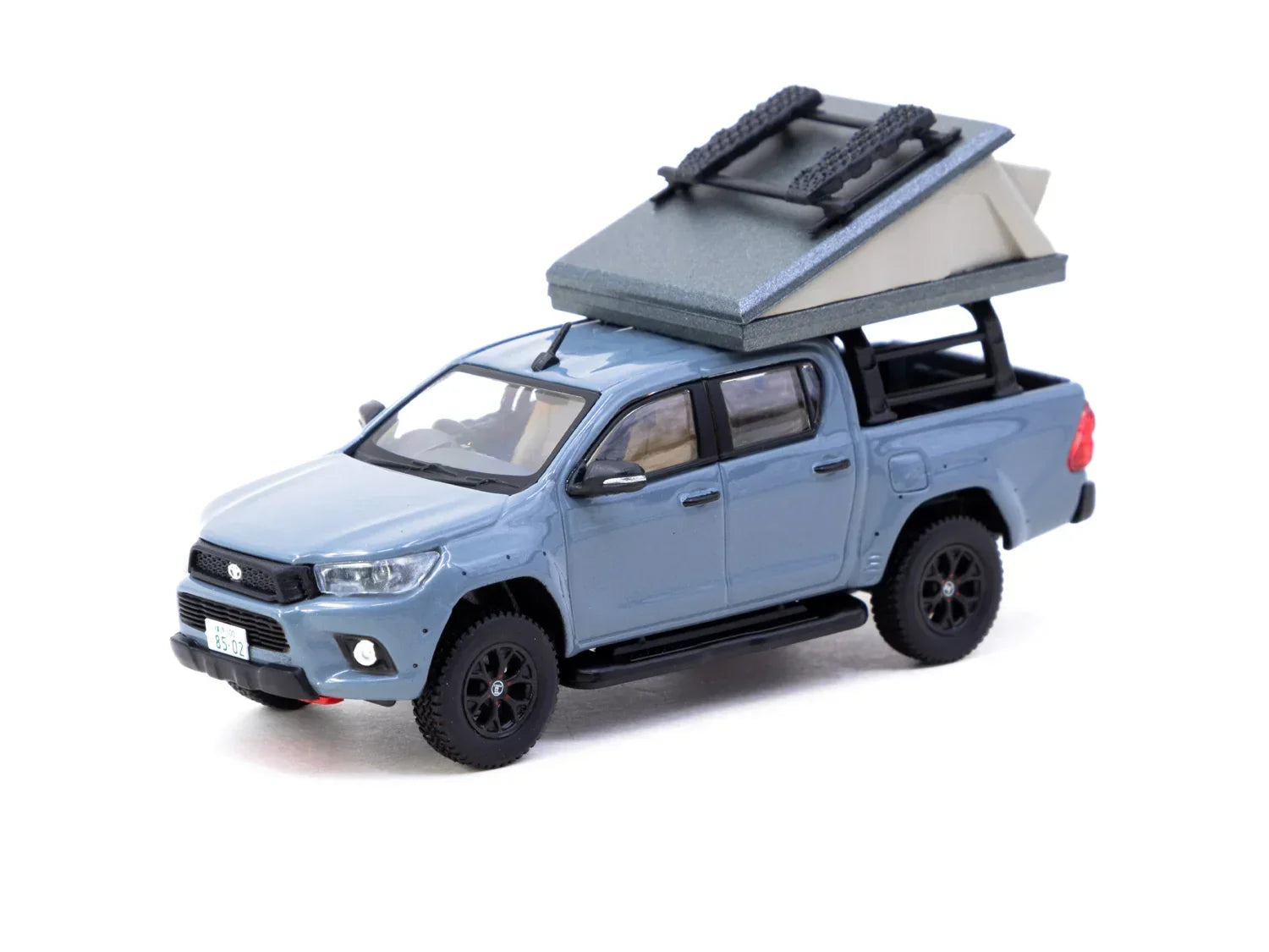 Premium scale diecast model car – Toyota Hilux - Road64, 1:64 Scale (Grey) Collectible