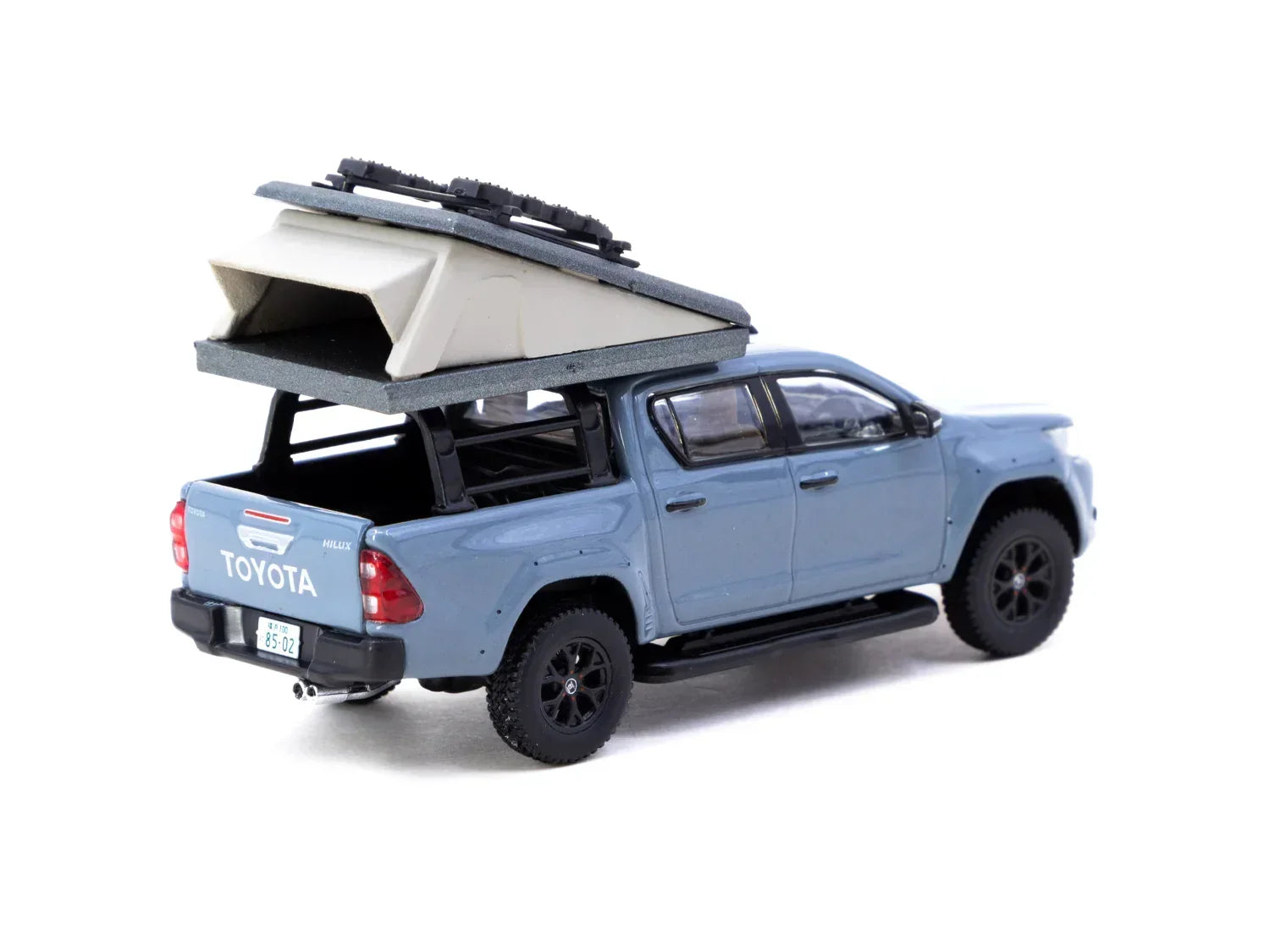 Premium scale diecast model car – Toyota Hilux - Road64, 1:64 Scale (Grey) Collectible