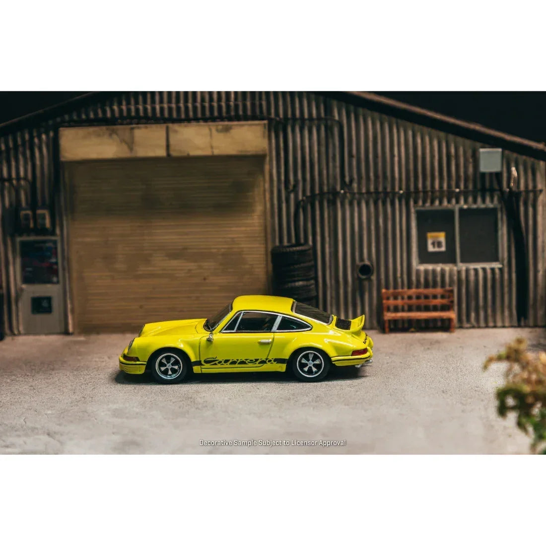Premium scale diecast model car – *PRE-ORDER* Porsche 911 Carrera RS 2.7 Lightweight Chance of Chase Car (Yellow) Collectible