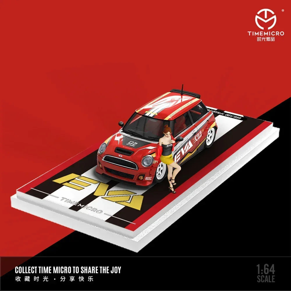 Premium scale diecast model car – *PRE-ORDER* BMW Mini Cooper - Red EVA No. 2 - Doll Edition, 1:64 Scale Collectible