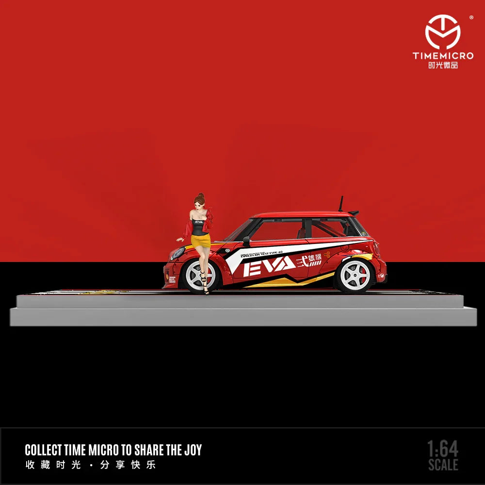 Premium scale diecast model car – *PRE-ORDER* BMW Mini Cooper - Red EVA No. 2 - Doll Edition, 1:64 Scale Collectible
