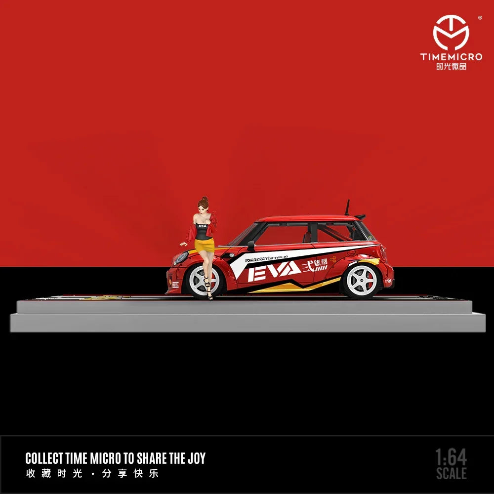 Premium scale diecast model car – *PRE-ORDER* BMW Mini Cooper - Red EVA No. 2 - Doll Edition, 1:64 Scale Collectible