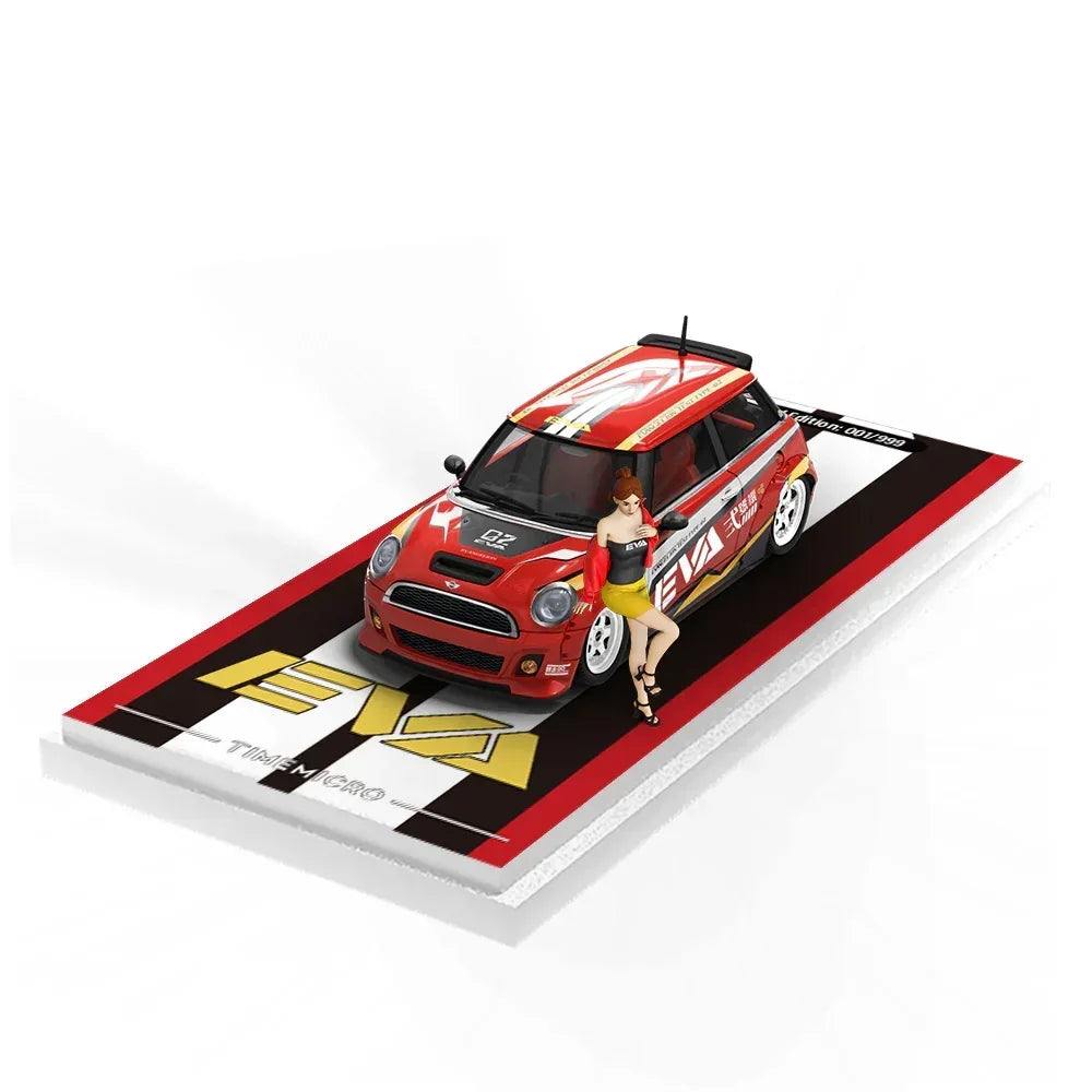 Premium scale diecast model car – *PRE-ORDER* BMW Mini Cooper - Red EVA No. 2 - Doll Edition, 1:64 Scale Collectible
